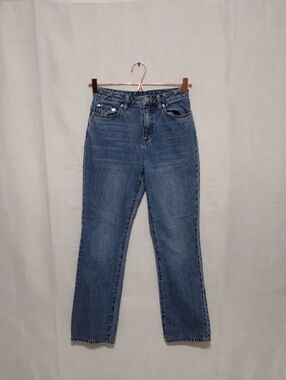 Simon Miller High Waist Straight Leg Jeans Sz 25 Minimalist Vintage Casual Chic
